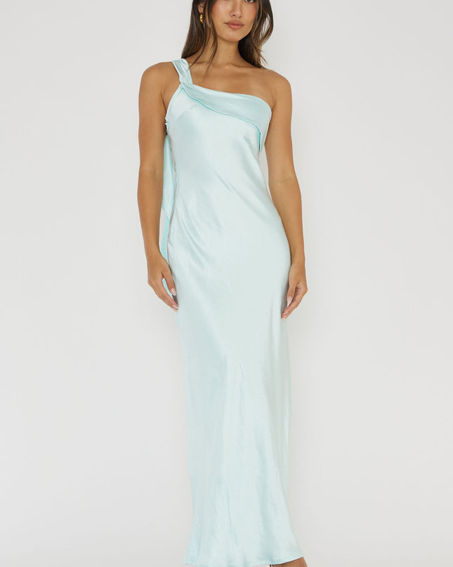 Ice One-Shoulder Sash Maxi Dress