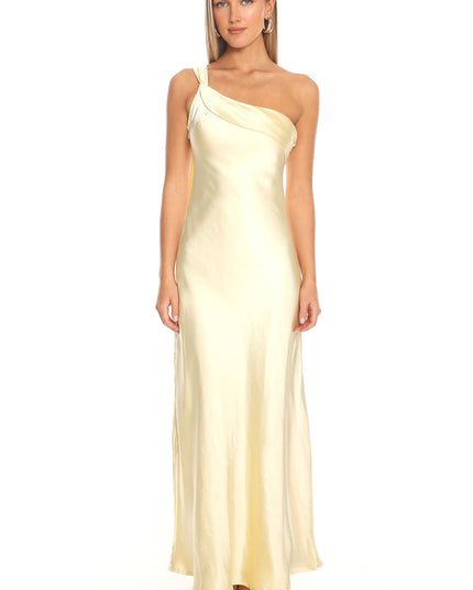 Butter One-Shoulder Sash Maxi Dress