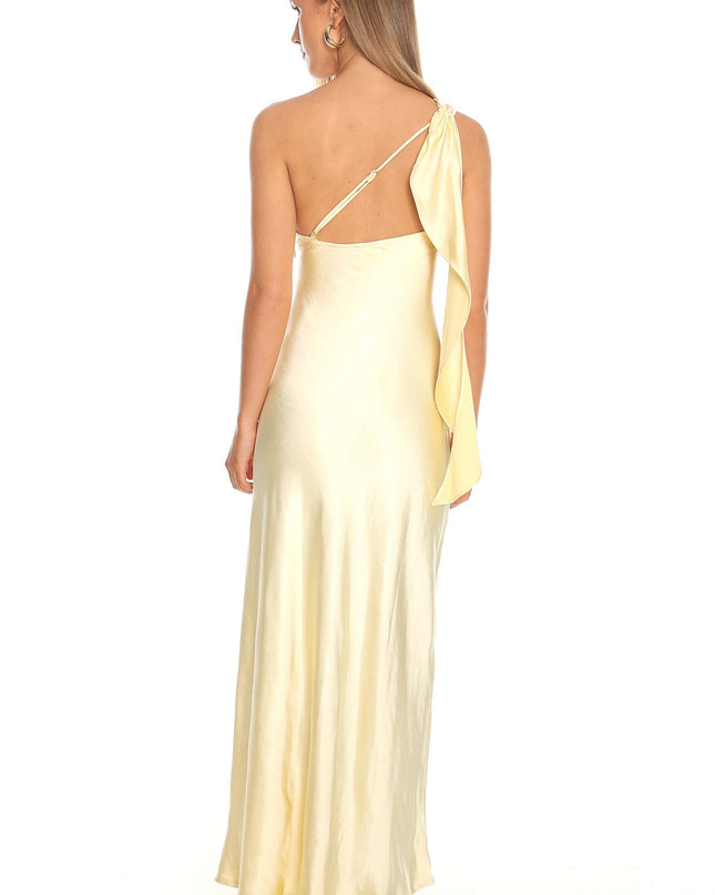 Butter One-Shoulder Sash Maxi Dress