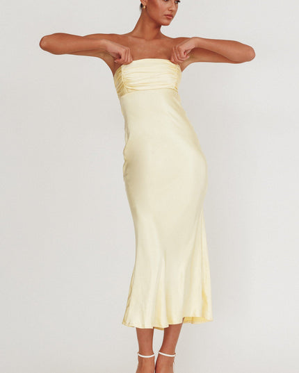 Moon Song Strapless Laced Back Dress Sun