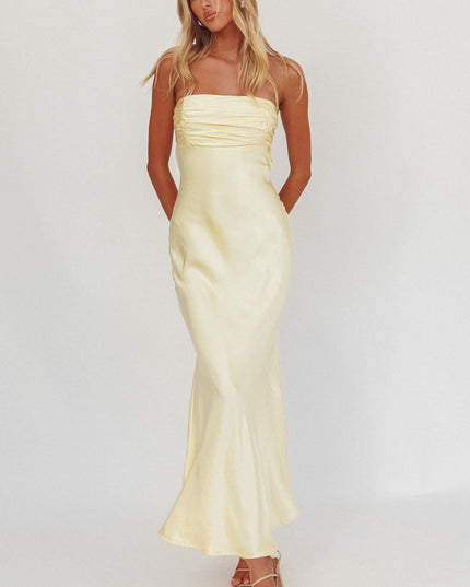 Moon Song Strapless Laced Back Dress Sun