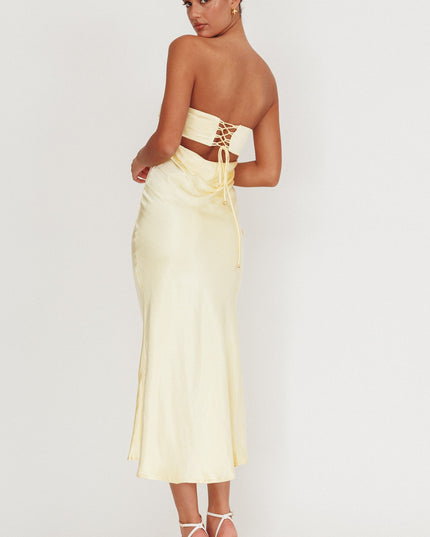 Moon Song Strapless Laced Back Dress Sun