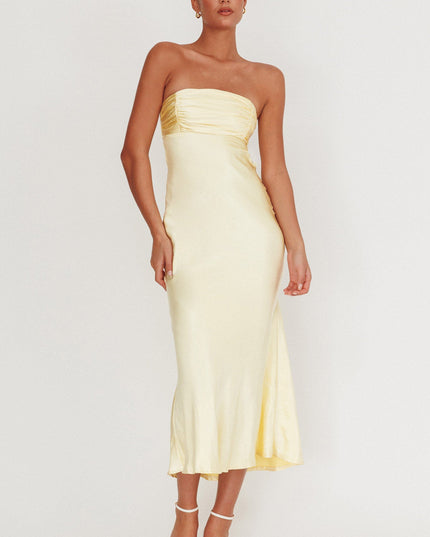 Moon Song Strapless Laced Back Dress Sun
