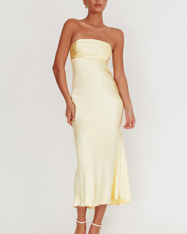 Moon Song Strapless Laced Back Dress Sun