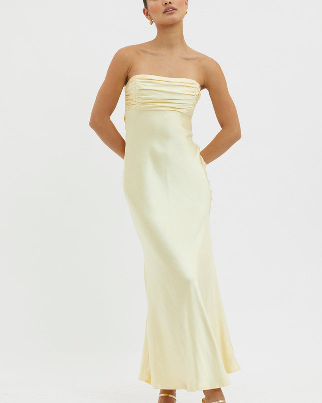 Moon Song Strapless Laced Back Dress Sun