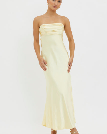 Moon Song Strapless Laced Back Dress Sun