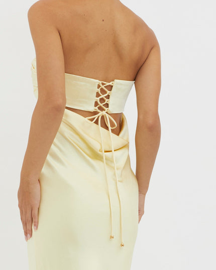 Moon Song Strapless Laced Back Dress Sun