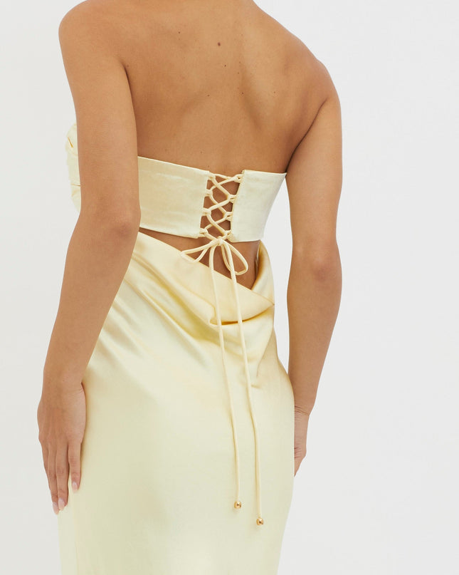 Moon Song Strapless Laced Back Dress Sun