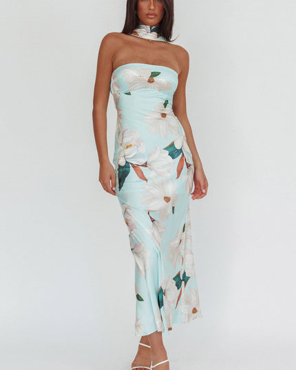 Mint Halter Maxi Dress Magnolia