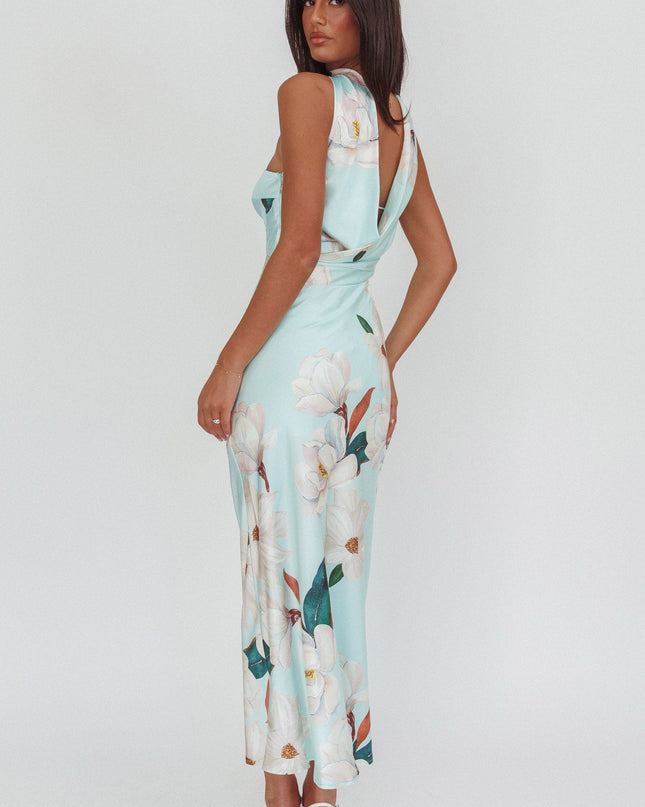 Mint Halter Maxi Dress Magnolia