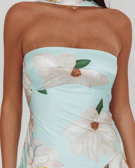 Mint Halter Maxi Dress Magnolia
