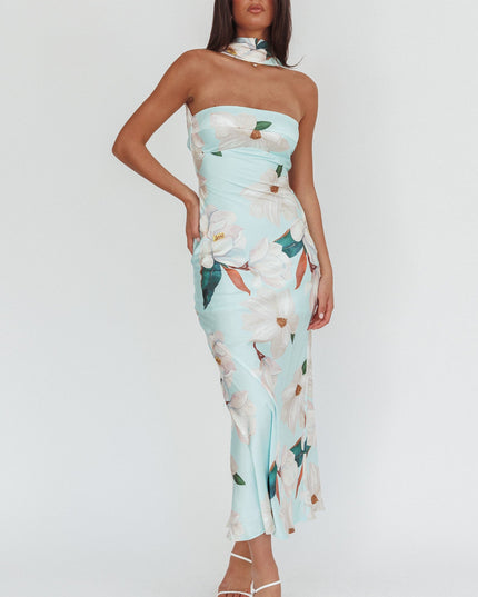 Mint Halter Maxi Dress Magnolia