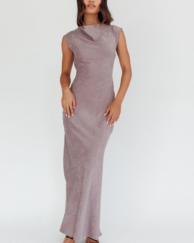 Cloud Cowl Back Maxi Dress