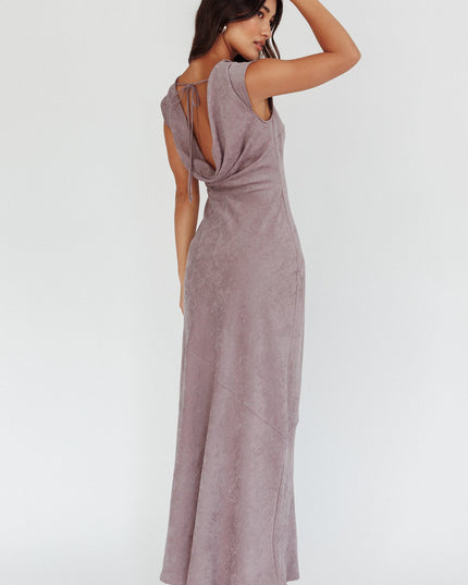 Cloud Cowl Back Maxi Dress