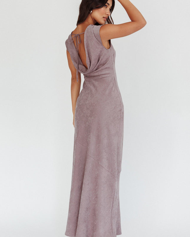 Cloud Cowl Back Maxi Dress