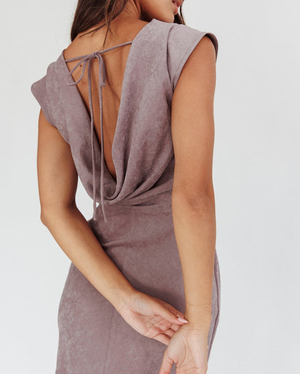 Cloud Cowl Back Maxi Dress