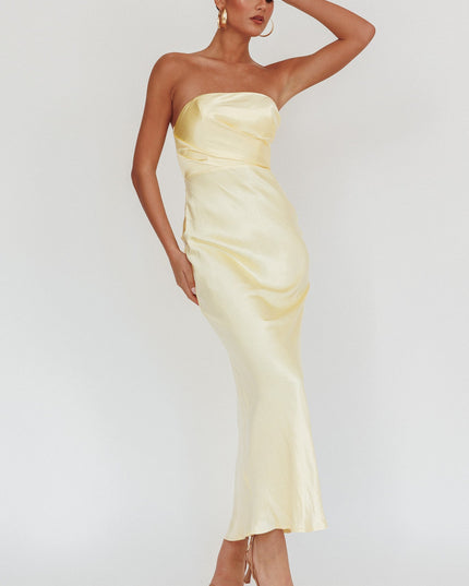 Butter Stars Strapless Maxi Dress