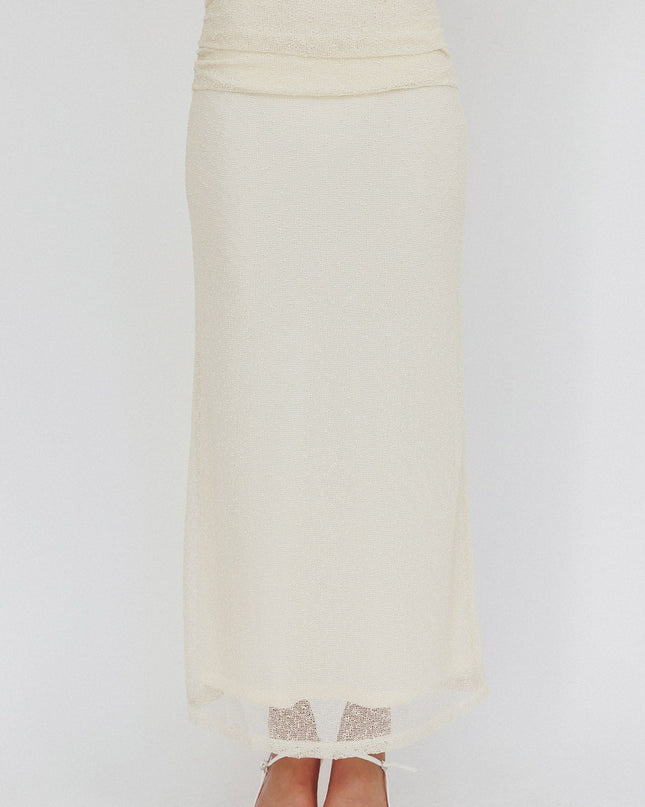 Butter Ruched Side Maxi Skirt