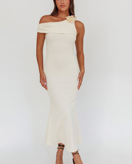 Butter One-Shoulder Knit Maxi Dress