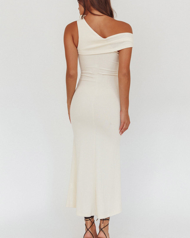 Butter One-Shoulder Knit Maxi Dress