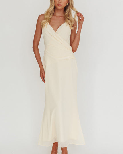 Butter Gathered Waist Maxi Dress