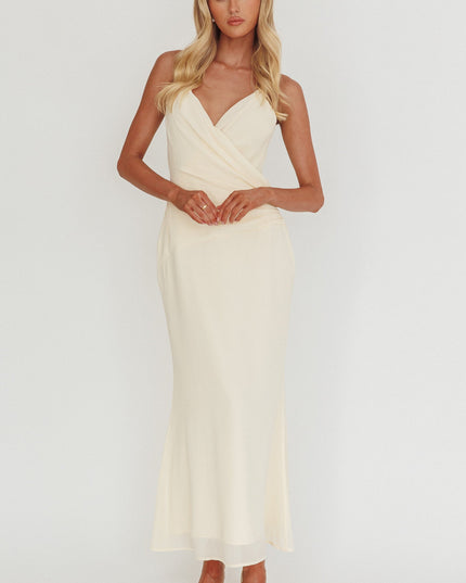 Butter Gathered Waist Maxi Dress