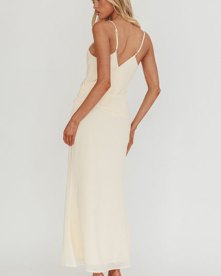 Butter Gathered Waist Maxi Dress