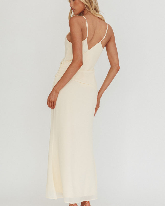 Butter Gathered Waist Maxi Dress