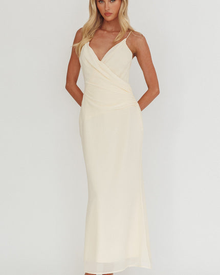 Butter Gathered Waist Maxi Dress