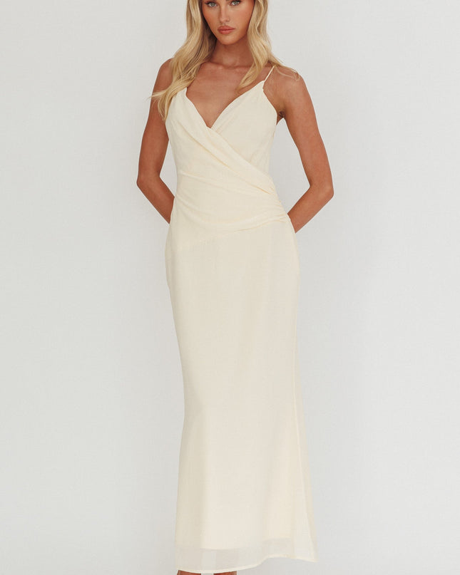 Butter Gathered Waist Maxi Dress