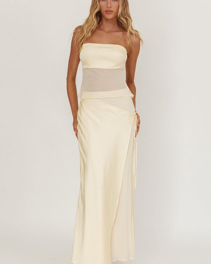 Butter Wrap Front Maxi Skirt