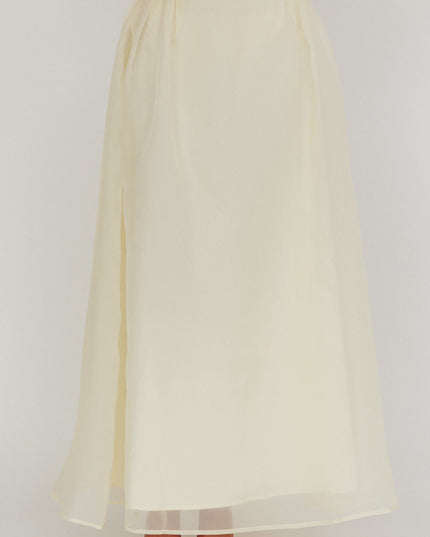 Butter Organza Maxi Skirt