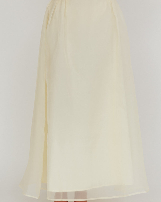 Butter Organza Maxi Skirt