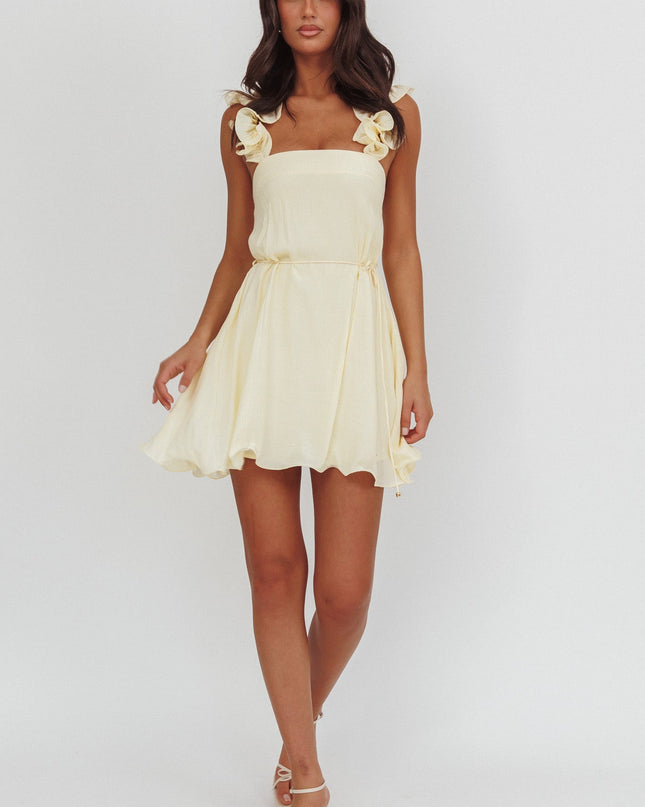 Butter Edge Strap Mini Dress