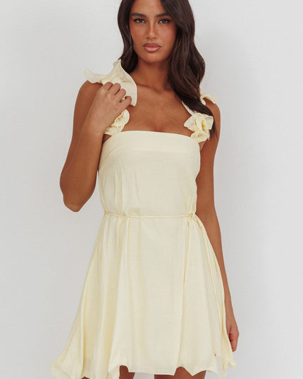 Butter Edge Strap Mini Dress