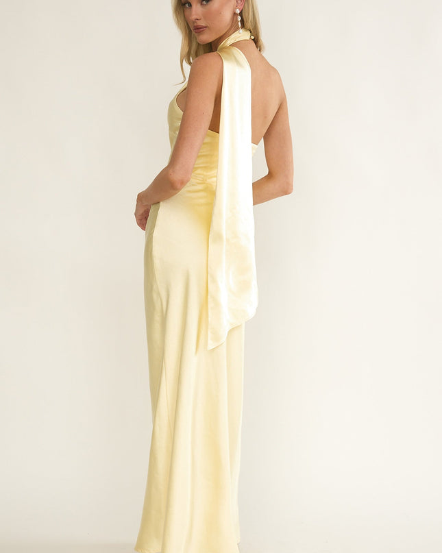 Butter Halterneck Maxi Dress