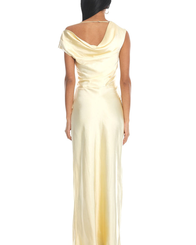 Butter Mesh Waist Cap Sleeve Maxi Dress