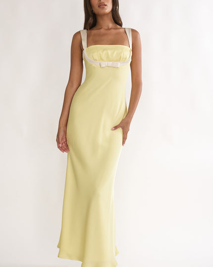 Butter Bow Bust Maxi Dress