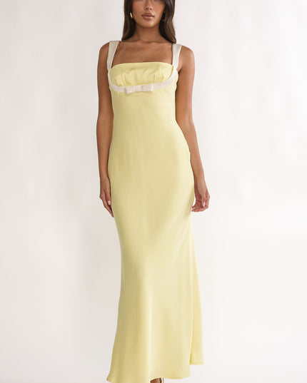 Butter Bow Bust Maxi Dress