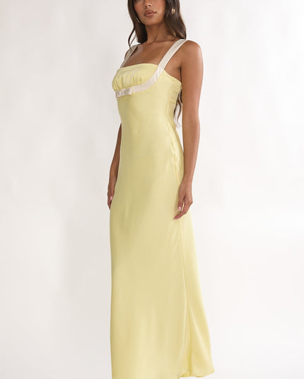 Butter Bow Bust Maxi Dress