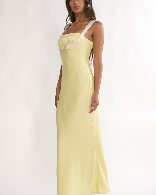 Butter Bow Bust Maxi Dress