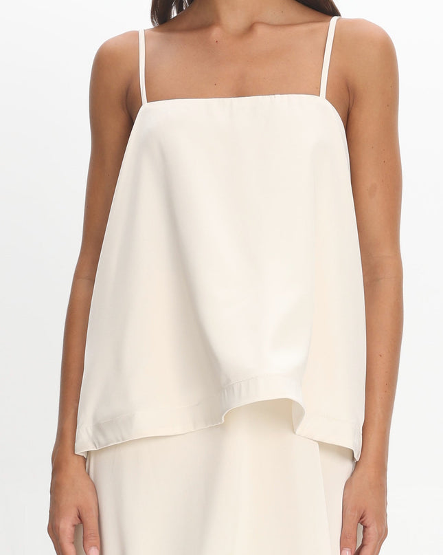 Ivory Layered Maxi Dress