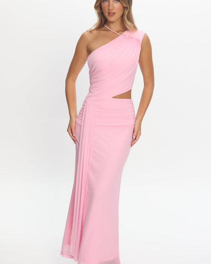 Out Loud Cut-Out Drape Maxi Dress Cheek