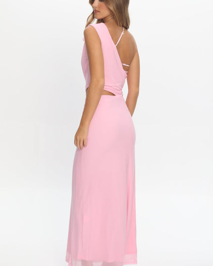 Out Loud Cut-Out Drape Maxi Dress Cheek