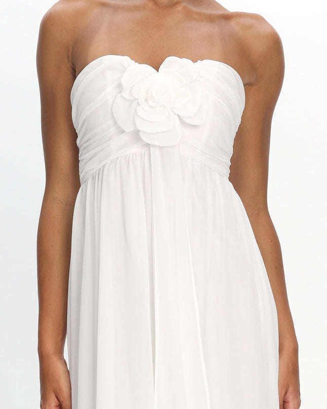 Oyster Embellished Bust Maxi Dress