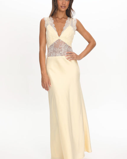 Butter Lace Bodice Maxi Dress