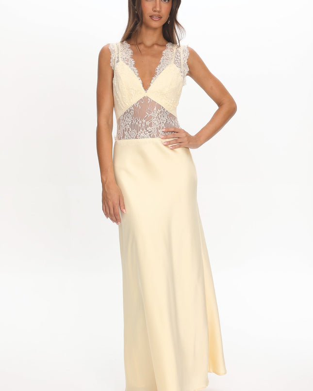 Butter Lace Bodice Maxi Dress