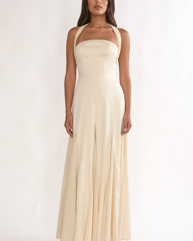 Butter Godet Hem Maxi Dress