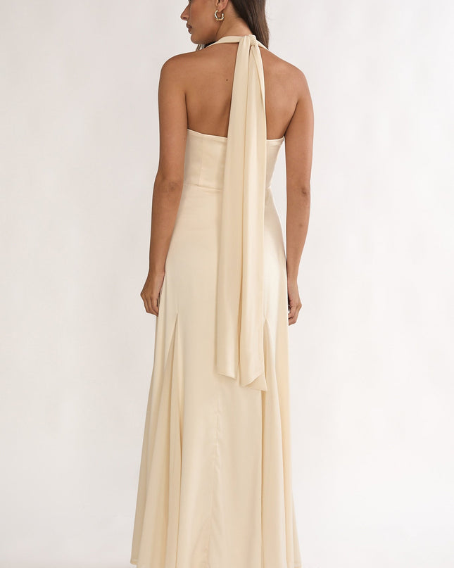 Butter Godet Hem Maxi Dress