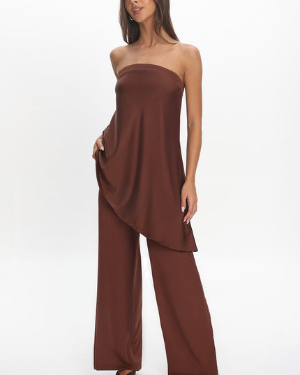 Chocolate Elastic Waist Pants